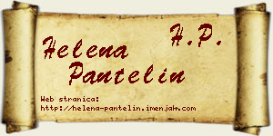 Helena Pantelin vizit kartica